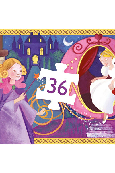 djeco Dekoratif Puzzle 36 Parça - Cinderella