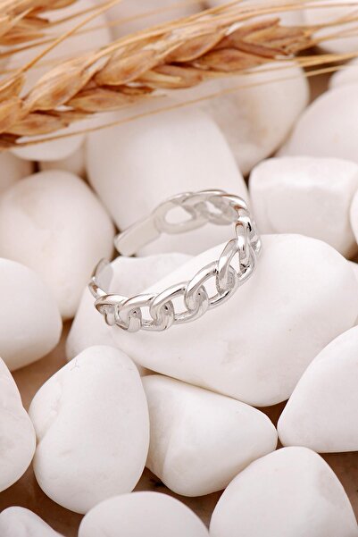 Sümer Telkari Gurmet Model Rodyumlu Ince Gümüş Yüzük 3308