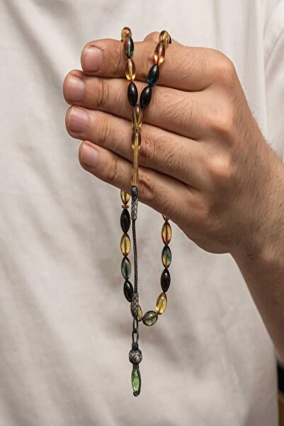 Nextpage Срібний 1000 проба Казак з бахромою, стискається, бурштиновий чотки