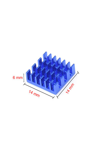 KEEPRO مبرد ألومنيوم أزرق - شرائح سائلة، 1.4*1.4*6 ملم