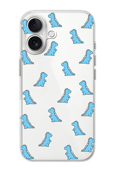 shoptocase iPhone 16  Uyumlu Baby Ejder Desenli Şeffaf Silikon Telefon Kılıfı