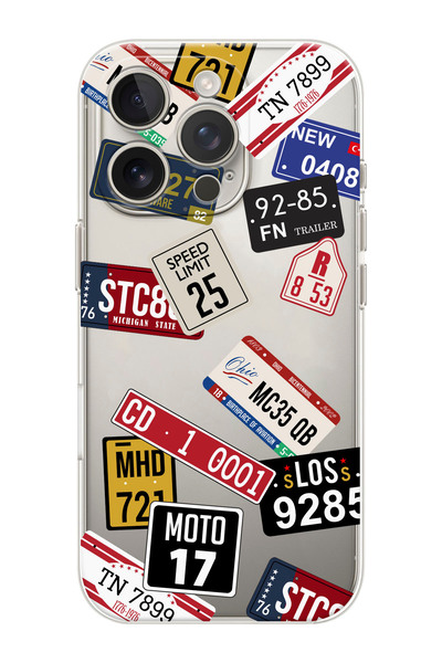 shoptocase iPhone 16 PRO Uyumlu Tickets Desenli Şeffaf Silikon Telefon Kılıfı