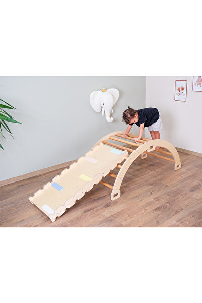Orfis Montessori Pikler Halkası ve Rampa İkili Set