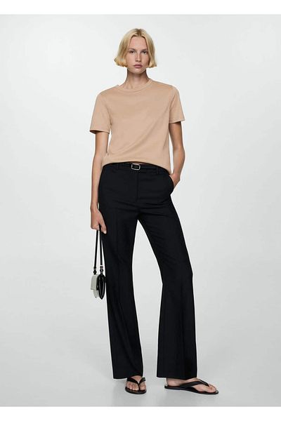 MANGO Woman Tricou cu mânecă scurtă din bumbac