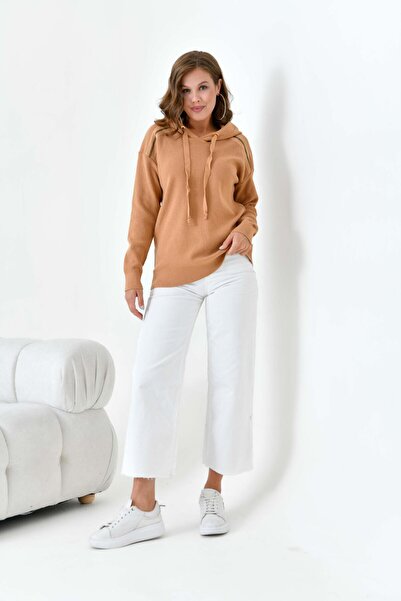 FTZ WOMEN Pulover cu glugă pentru femei Biscuit 20753