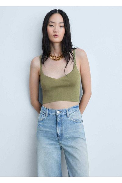 MANGO Woman Knitwear cropped blouse