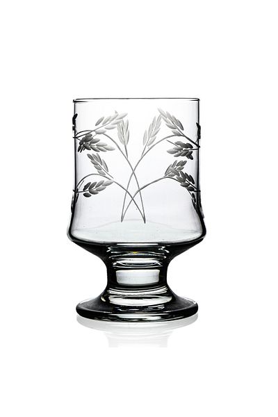 DECOCIA Aria 6 Pieces Footed Water Glass Magnolia Cup with Exile Pattern