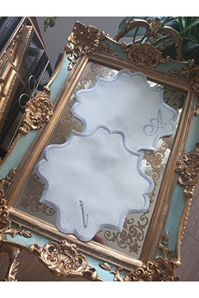 sevim çeyiz tasarım طقم غطاء صينية خطوبة مطرز بأحرف واحدة