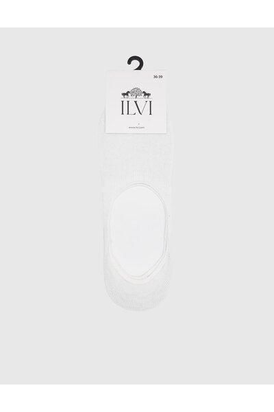 İLVİ Liege White Women's Ballerina Socks