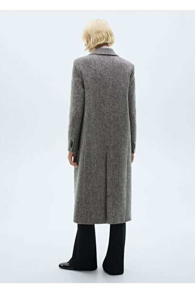 MANGO Woman Kırçıllı yün palto