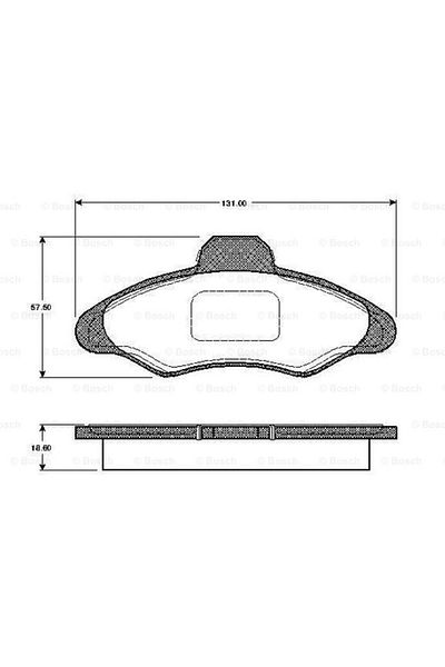 Bosch Ford Escort and Orion Front Disc Pad