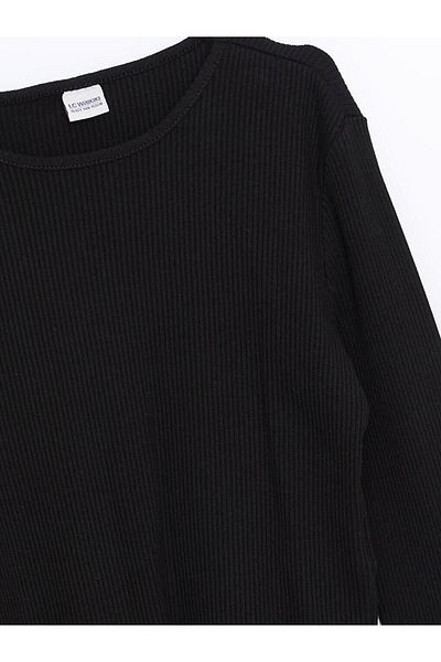 LC Waikiki Момичешка тениска с кръгло деколте