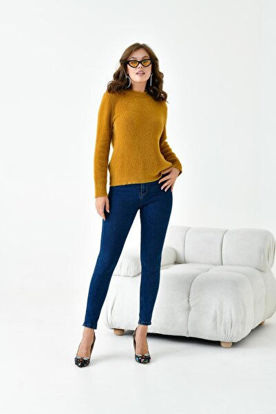 FTZ WOMEN Kadın Sıfır Yaka Hardal 20944