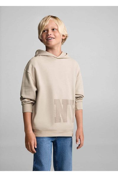 MANGO Kids Βαμβακερό φούτερ με σχέδιο