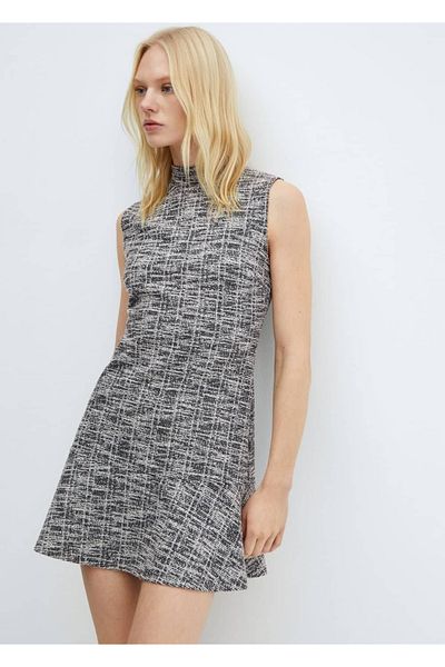 MANGO Woman Melted Tweed Dress