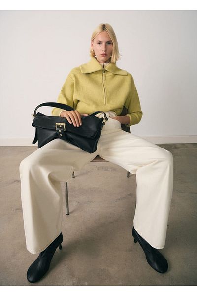MANGO Woman Pulover cu fermoar pe guler