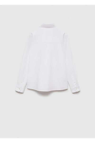 MANGO Kids Βαμβακερό πουκάμισο με κανονική εφαρμογή