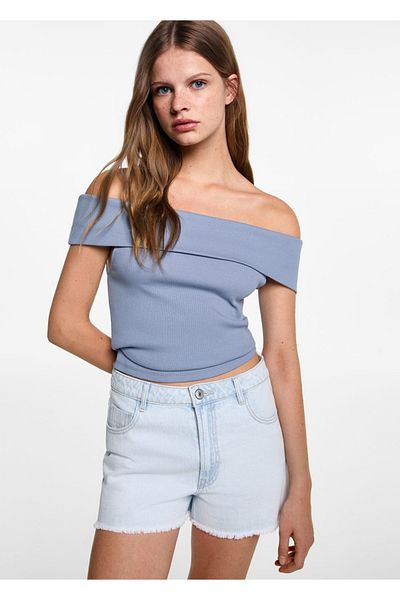 Mango Teen Tricou Albastru Pentru Copii