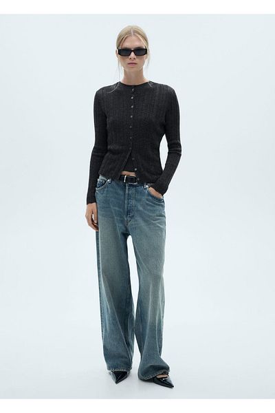 MANGO Woman Cardigan de tricotaj cu nasturi