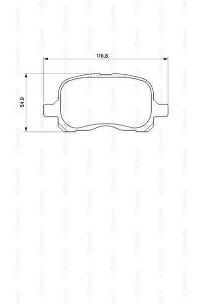 Bosch Disk Balata Toyota Corolla 1,4 VVTİ Ön - Bosch