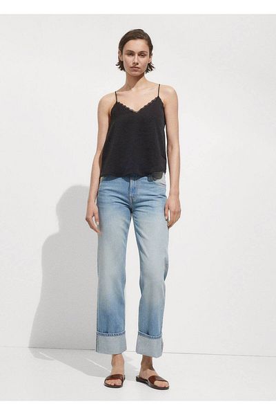 MANGO Woman Satin Strap Blouse