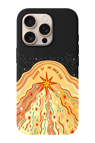 shoptocase iPhone 16 PRO Uyumlu Winner Star Desenli İçi Süet Silikon Telefon ...