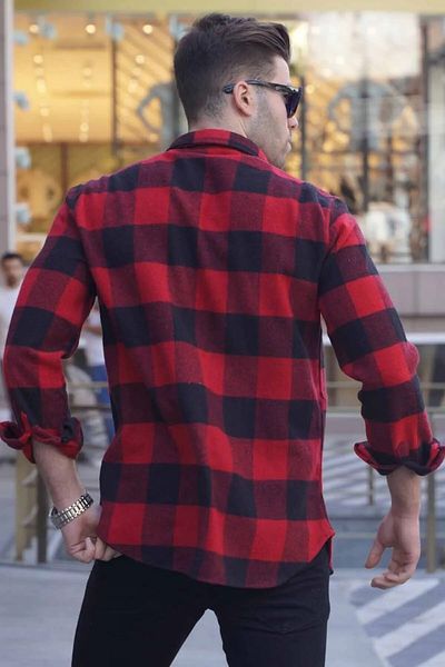 NO4 Textured Men's Lumberjack Shirt