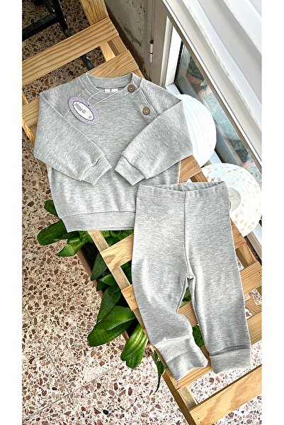 Happy Moon Bebek hediyesi bebek giyim bebek eşofman takım bebek sweat alt Hap...