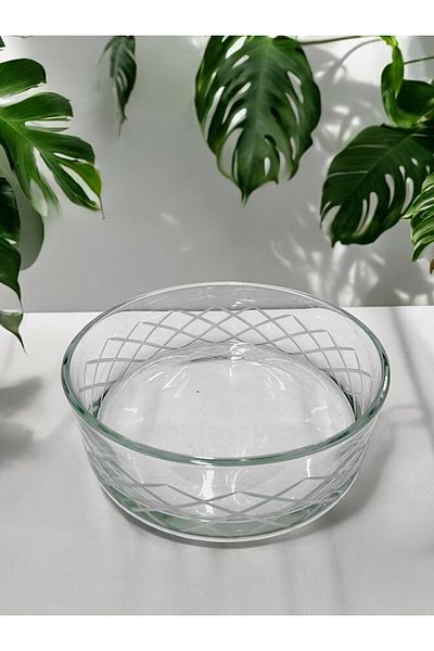 Paşabahçe 25 cm Wide Decorated Polo Presentation Bowl