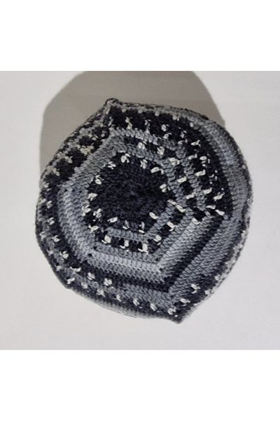 morlalem m Alaca Navy Blue Grey Sheep Wool - Χειροποίητο Πλεκτό Χέρι από 100 τοις εκατό μαλλί C21g05