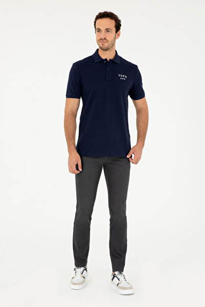 U.S. Polo Assn. Pánské tričko Regular Fit Polo Neck Navy Blue 50288504-VR033