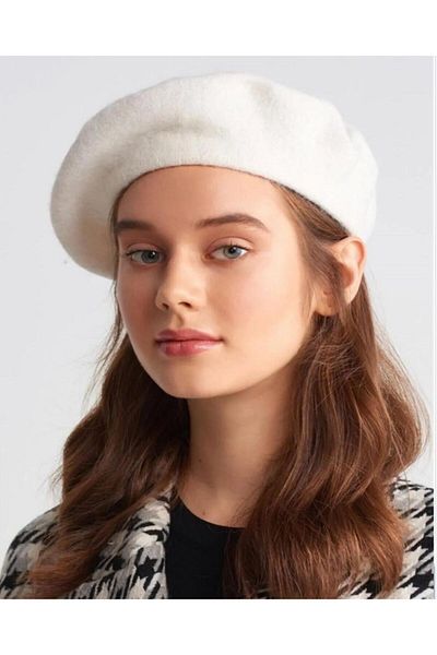 Wearflawless Pălărie din pâslă beretă pictor francez