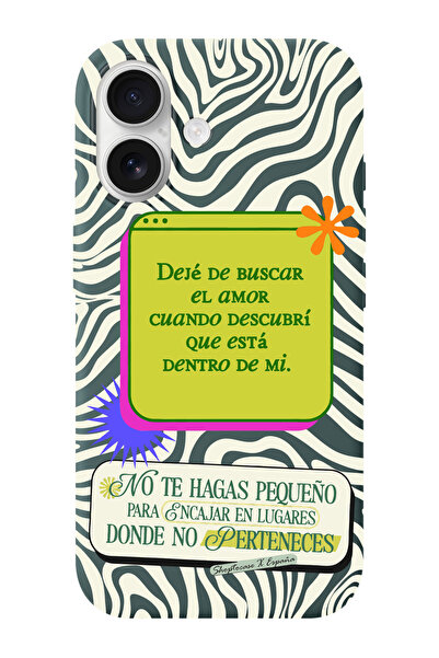 shoptocase iPhone 16 Uyumlu Amor Desenli İçi Süet Silikon Telefon Kılıfı