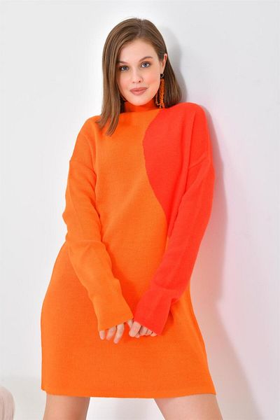 FTZ WOMEN Orange Women's Tunic - Oval Detailed, Model 20567