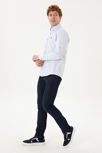 U.S. Polo Assn. Erkek Açık Mavi Uzun Kollu Gömlek 50288653-VR003