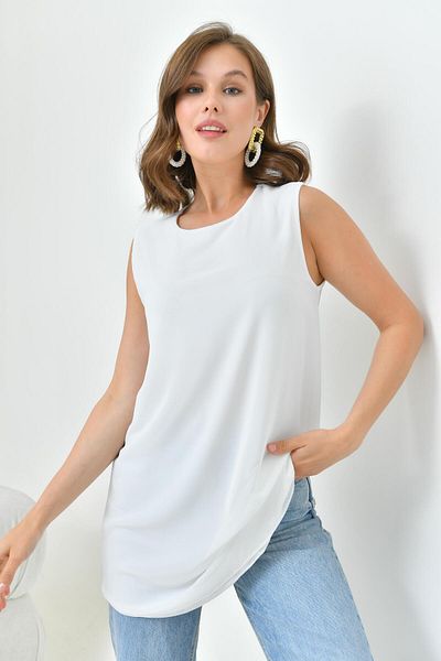 FTZ WOMEN Kadın Kısa Tunik Ekru 30836