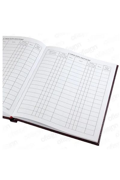 Mestore Gülpaş Çarşı Permit Book Hardcover Faux Leather