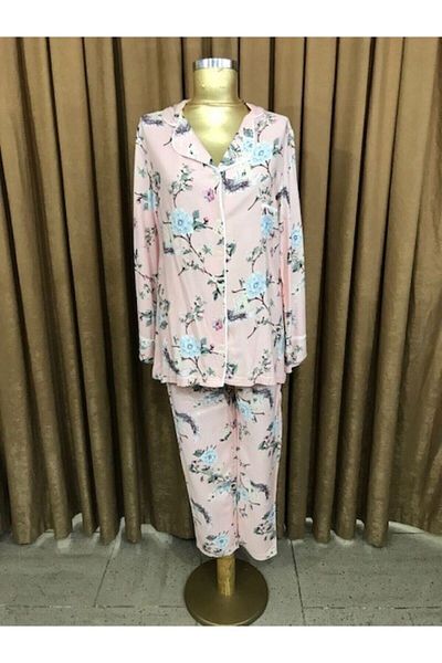 Pelin Pijama Costum de pijama cu nasturi în față-2292-