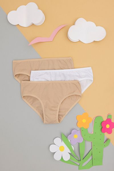 U.S. Polo Assn. Girl's 3-Piece Panties 50288838 -Vr131