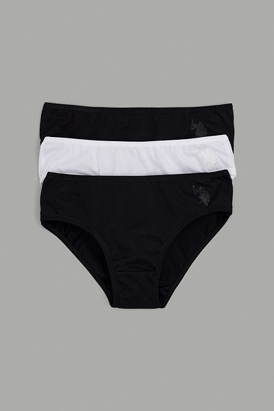 U.S. Polo Assn. Girl's 3-Piece Panties 50288839 -Vr046