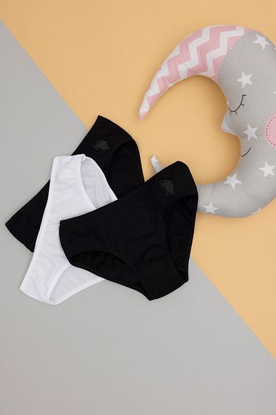 U.S. Polo Assn. Girl's 3-Piece Panties 50288839 -Vr046