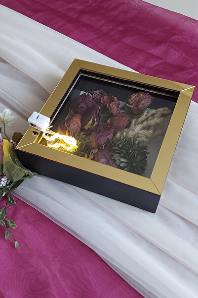 Verda Çerçeve إطار ذاكرة على شكل زهرة LED مقاس 20 × 20 × 5 سم - تصميم عصري جديد