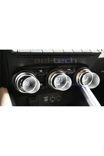 ael-tech Renault Clio 5 Digital Air Conditioner Instrument Compatible Nano Screen Protector Set of 3