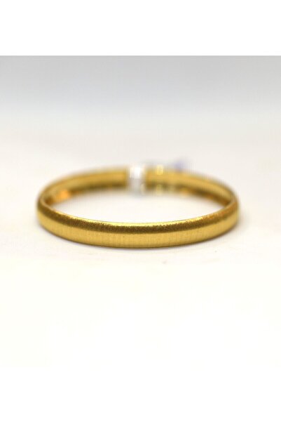 Yenigün Kuyumculuk 14 Ayar Altın Mat Simli (0-1 Yaş) Çocuk Bilezik