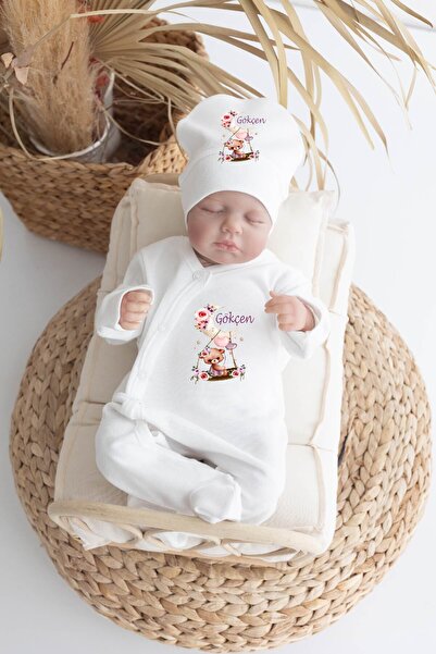 Bebe wini %100 Pamuk Baskılı 11’li Isimli Organik Bebek Hastane Çıkışı