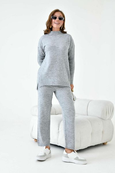 FTZ WOMEN Women's Hair Braided Double Suit Gray 20618