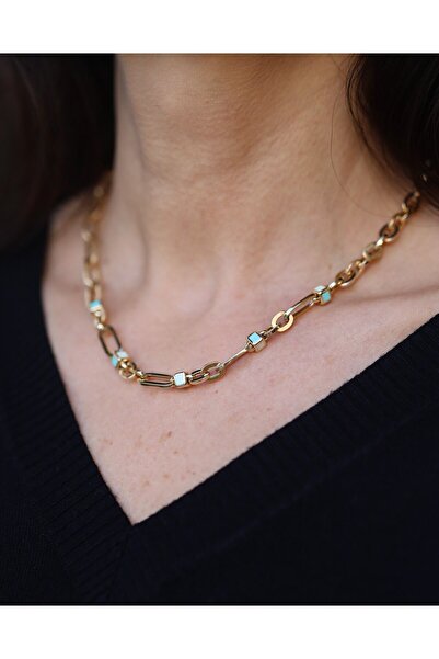 Yenigün Kuyumculuk 14 Ayar Altın Cetaş Küp Ataç Gerdanlık Kolye