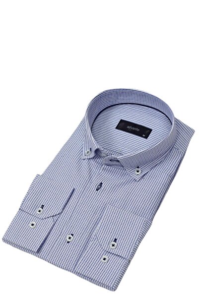 ADVANTE Чоловіча класична сорочка з квадратним коміром і однією кишенею BGL-ST03904