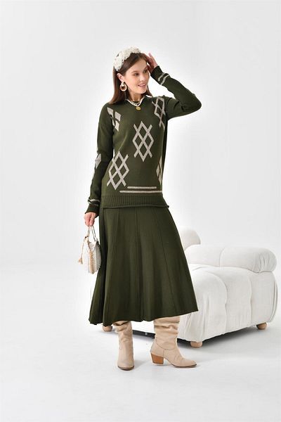 FTZ WOMEN Women's Skirt Suit Khaki 20559
