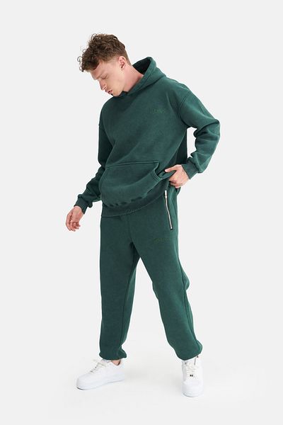 Mesfeno Men's Washed Jogger Pants with Elastic Waist and Legs and Effects